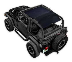 SpiderWebShade - SPIDERWEBSHADE SWS-SHDTOP-01-TJ-BLK Mesh Bikini Top-Black for Wrangler YJ/TJ - Image 1