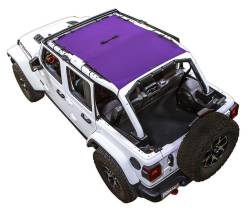 SpiderWebShade - SPIDERWEBSHADE SWS-SHDTOP-01-JL4D-PRP Mesh Bikini Top-Purple for Jeep JL 4DR - Image 1