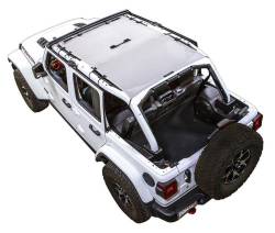 SpiderWebShade - SPIDERWEBSHADE SWS-SHDTOP-01-JL4D-WHT Mesh Bikini Top-White for Jeep JL 4DR - Image 1