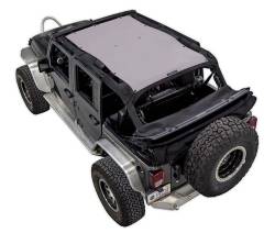 SpiderWebShade - SPIDERWEBSHADE SWS-SHDTOP-01-JK4D-GRY Mesh Bikini Top-Gray for Jeep JK 4DR - Image 1
