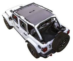 SpiderWebShade - SPIDERWEBSHADE SWS-SHDTOP-01-JL4D-GRY Mesh Bikini Top-Gray for Jeep JL 4DR - Image 1