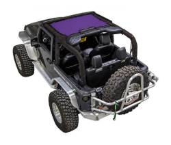 SpiderWebShade - SPIDERWEBSHADE SWS-SHDKNI-01-JK-PRP Mesh Bikini Top-Purple for Wrangler JK - Image 1