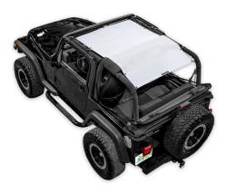 SpiderWebShade - SPIDERWEBSHADE SWS-SHDTOP-01-TJ-WHT Mesh Bikini Top-White for Wrangler YJ/TJ - Image 1