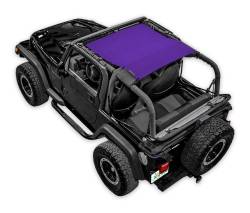 SpiderWebShade - SPIDERWEBSHADE SWS-SHDTOP-01-KRWL-PRP Mesh Bikini Top-Purple for Wrangler TJ - Image 1