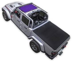 SpiderWebShade - SPIDERWEBSHADE SWS-SHDKNI-01-JL-PRP Mesh Bikini Top-Purple for Jeep JL/JT - Image 2