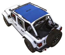 SpiderWebShade - SPIDERWEBSHADE SWS-SHDTOP-01-JL4D-BLU Mesh Bikini Top-Blue for Jeep JL 4DR - Image 1