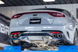 MBRP Exhaust - MBRP Exhaust T5195CF Dual Wall Angle Cut 4" Outlet for 18-21 Kia Stinger GT 3.3L - Image 2