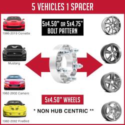Coyote Premium Wheel Accessories - Coyote 5450/475-5450-B.4 Wheel Adapter 6061 Billet 2/4Pc 4 5450/475-5450-B - Image 2