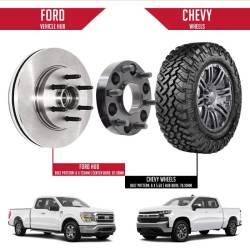 Coyote Premium Wheel Accessories - Coyote 6135-6550H-E Wheel Adapter 6061 Aluminum 6x135 6x5.5 ID 87 OD 78 M14x1.5 - Image 2