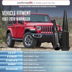 Coyote Premium Wheel Accessories - Coyote 251542BLK Truck Spline Spike Lug Pack Black 1/2-20 20-Lugs w/Key - Image 2