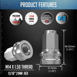 Coyote Premium Wheel Accessories - Coyote 86K848 Factory Style Lug Pack for Ford M14x1.5 32-Lugs - Image 2