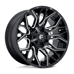 Fuel 1PC - Fuel Off Road D76922001747 D769 TWITCH 22x10 8x170 -18mm Gloss Black/Milled - Image 1