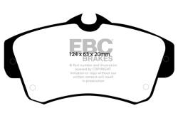 EBC Brakes - EBC Brakes DP31357C Redstuff Ceramic Low Dust Brake Pads for Neon PT Cruiser - Image 1