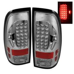 xTune Auto - xTune Auto 5012944 LED Tail Lights Chrome/Clear - Image 1