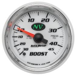 AutoMeter - AutoMeter 7308 Cobalt Boost/Vacuum Gauge 30 IN HG/45 PSI 2-1/16" - Image 1