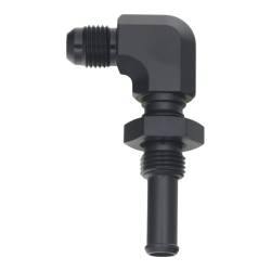 DeatschWerks - DeatschWerks 6-02-0733-B 6AN Male to 3/8" 90-Deg Hose Barb Matte Black - Image 1