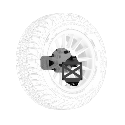 Body Armor 4x4 - Body Armor TY-2966 Tire Carrier w/License Plate Holder for Tacoma & 4Runner - Image 2