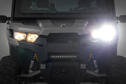 Rough Country Suspension Systems - Rough Country 97105 LED Headlight Kit Can-Am Defender HD5/HD7/HD8/HD9/HD10 - Image 4