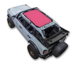 SpiderWebShade - SPIDERWEBSHADE SWS-SHDTOP-01-BR4D-PNK Mesh Bikini Top Pink Ford Bronco 4DR - Image 1