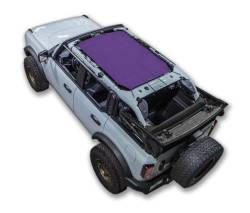 SpiderWebShade - SPIDERWEBSHADE SWS-SHDTOP-01-BR4D-PRP Mesh Bikini Top Purple Ford Bronco 4DR - Image 1