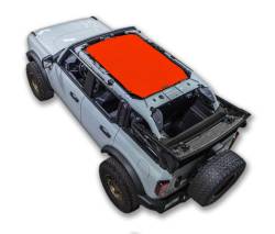 SpiderWebShade - SPIDERWEBSHADE SWS-SHDTOP-01-BR4D-RED Mesh Bikini Top Red Ford Bronco 4DR - Image 1