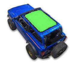 SpiderWebShade - SPIDERWEBSHADE SWS-SHDTOP-01-BR2D-GRN Mesh Bikini Top Green Ford Bronco 2DR - Image 1