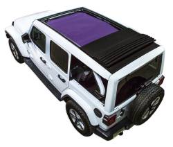 SpiderWebShade - SPIDERWEBSHADE SWS-SHDTOP-01-JL4D-PWT-24-PRP Mesh Sunshade Purpl for Jeep JL 4DR - Image 1