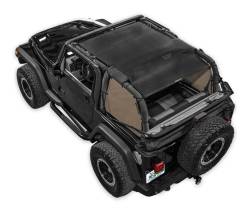 SpiderWebShade - SPIDERWEBSHADE SWS-SPDSDE-01-TJ-TAN SpiderSides Side Shades Tan for Jeep TJ - Image 1