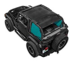 SpiderWebShade - SPIDERWEBSHADE SWS-SPDSDE-01-TJ-TEL SpiderSides Side Shades Teal for Jeep TJ - Image 1