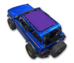 SpiderWebShade - SPIDERWEBSHADE SWS-SHDTOP-01-BR2D-PRP Mesh Bikini Top Purple Ford Bronco 2DR - Image 1