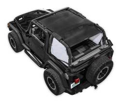 SpiderWebShade - SPIDERWEBSHADE SWS-SPDSDE-01-TJ-WHT SpiderSides Side Shades White for Jeep TJ - Image 1