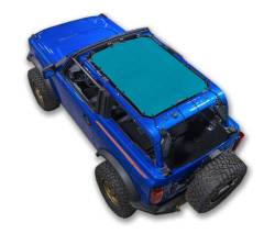 SpiderWebShade - SPIDERWEBSHADE SWS-SHDTOP-01-BR2D-TEL Mesh Bikini Top Teal Ford Bronco 2DR - Image 1