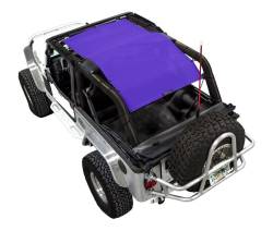 SpiderWebShade - SPIDERWEBSHADE SWS-SHDTOP-01-LJ-PRP Mesh Bikini Top Purple for Wrangler LJ - Image 1