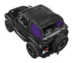 SpiderWebShade - SPIDERWEBSHADE SWS-SPDSDE-01-TJ-PRP SpiderSides Side Shades Purple for Jeep TJ - Image 1