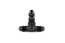 HPS Performance - HPS AN834-3 -3AN Male To Male Bulkhead Adapter Aluminum Black Tee - Image 2