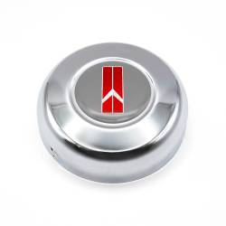 Grant - Grant 5634 GM Licensed Red/Gray Chrome Horn Button for Oldsmobile - Image 1