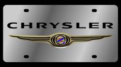 Eurosport Daytona - Eurosport Daytona 1415-1 Stainless License Plate Chrysler Logo for Chrysler - Image 1
