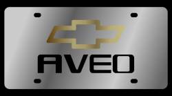 Eurosport Daytona - Eurosport Daytona 1376-1GB Stainless License Plate Aveo Bowtie Logo - Image 1