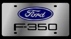 Eurosport Daytona - Eurosport Daytona 1507-1 Stainless License Plate Ford F350 Logo - Image 1