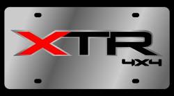 Eurosport Daytona - Eurosport Daytona 1595-1 Stainless License Plate XTR 4x4 Logo - Image 1