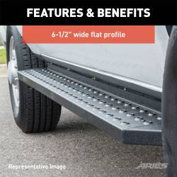 ARIES - ARIES 2055545 RidgeStep 6.5 x 96/36" Black Steel Running Board for 15-26 Transit - Image 6