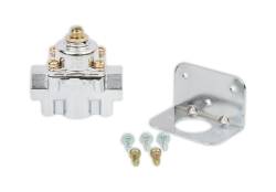 Holley - Holley 12-803 Chrome Carbureted Fuel Pressure Regulator 4.5-9 PSI 3/8 NPT - Image 1