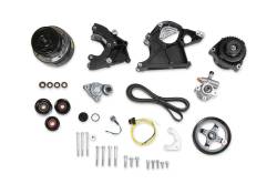 Holley - Holley Performance 20-136BK Black Accessory Drive Bracket Kit for GM LS Engines - Image 1