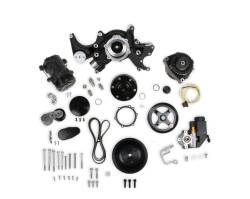 Holley - Holley 20-240BK Mid-Mount Complete Accessory Drive System Black for GM LS - Image 1