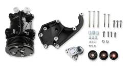 Holley - Holley Performance 20-141BK Black Accessory Drive Bracket for GM LS Engines - Image 1