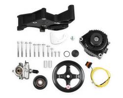 Holley - Holley Performance 20-143BK Black Accessory Drive Bracket Kit for GM LS Engines - Image 1