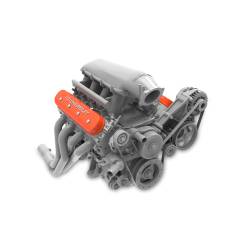 Holley - Holley 241-403 Tall LS Valve Cover Bowtie/Chevrolet Logo Factory Orange Finish - Image 2