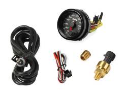 Holley - Holley 26-601 Analog Style Oil Pressure Gauge Black 2-1/16" 10-100 PSI - Image 2