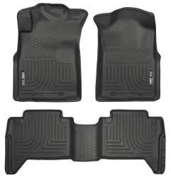 Husky Liners - Husky Liner Weatherbeater Front/Rear Floor Liners Black for Tacoma 98951 - Image 1