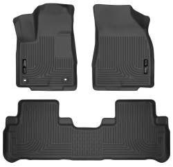 Husky Liners - Husky Liner Weatherbeater Front/Rear Floor Liners Black for Highlander 99601 - Image 1